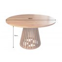 JADE különleges akác étkezőasztal - 120/130/140cm