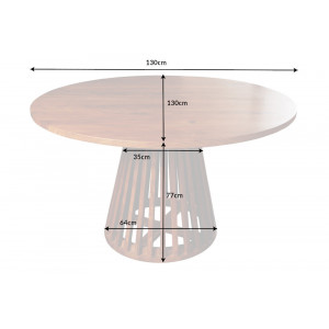 JADE különleges akác étkezőasztal - 130cm