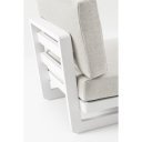 INFINITY prémium kerti fotel - szürke/fehér