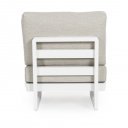 INFINITY prémium kerti fotel - szürke/fehér