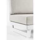 INFINITY prémium kerti fotel - szürke/fehér