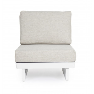 INFINITY prémium kerti fotel - szürke/fehér