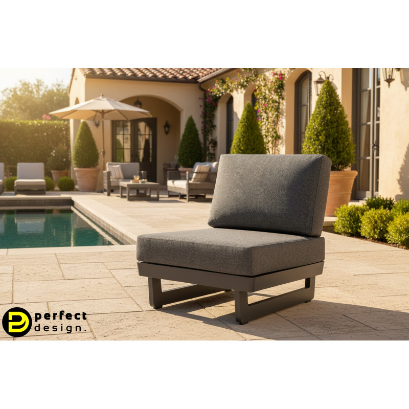 INFINITY prémium kerti fotel - szürke/antracit