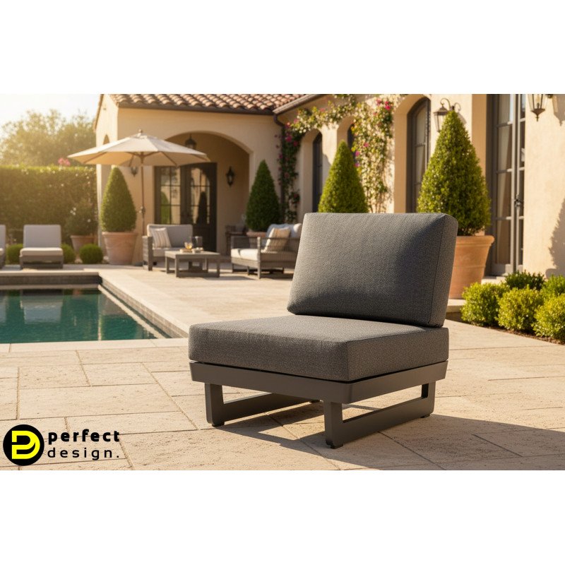INFINITY prémium kerti fotel - szürke/antracit