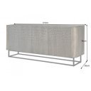 NILOTIC modern mangófa komód - 177cm - barna