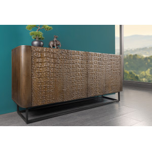 NILOTIC modern mangófa komód - 177cm - barna INVICTA