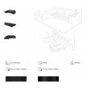 SALOBRAL prémium bőr relax sarokkanapé - balos kivitel