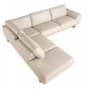 CASAPALMA prémium bőr sarokkanapé - balos kivitel