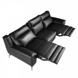 PAMIERS prémium bőr relax kanapé - 3 személyes