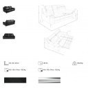 PAMIERS prémium bőr relax kanapé - 2 személyes