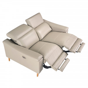 LOGRONO prémium bőr relax kanapé - 2 személyes