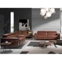 HERMANAS prémium bőr relax kanapé - 2 személyes - konyakbarna