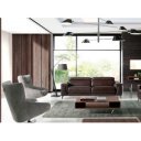 HERMANAS prémium bőr relax kanapé - 2 személyes - csokoládébarna