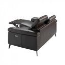 HERMANAS prémium bőr relax kanapé - 2 személyes - csokoládébarna