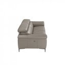 PIZARRA prémium bőr relax kanapé - 3 személyes - szürke