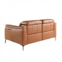 PICASSENT prémium bőr relax kanapé - 2 személyes - barna