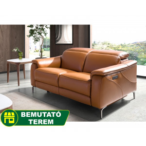 PICASSENT prémium bőr relax kanapé - 2 személyes - barna Angel Cerdá