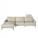 TORELLO prémium bőr sarokkanapé - balos kivitel