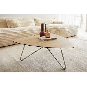 HOGAN prémium kerámia dohányzóasztal - tölgy - 88cm DELIFE