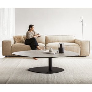 GLORY prémium kerámia dohányzóasztal - 140cm - beton