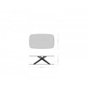 VERSUS prémium kerámia dohányzóasztal - 120cm - beton