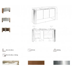 OLIANA prémium komód - 160cm