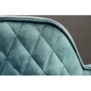 EUPHORIA design bársony szék - türkiz