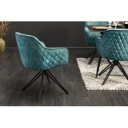 EUPHORIA design bársony szék - türkiz