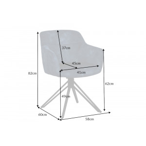 EUPHORIA design bársony szék - türkiz