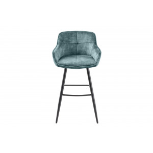EUPHORIA design bársony bárszék - türkiz