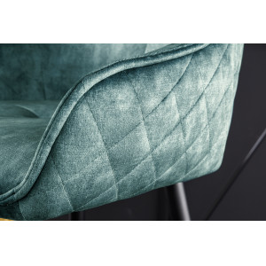 EUPHORIA design bársony bárszék - türkiz