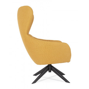 NOVARA design forgófotel - sárga