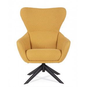 NOVARA design forgófotel - sárga