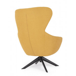 NOVARA design forgófotel - sárga