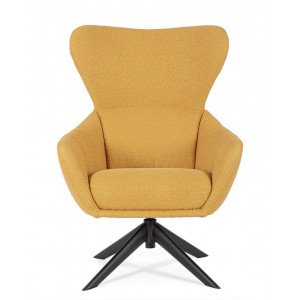 NOVARA design forgófotel - sárga