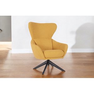 NOVARA design forgófotel - sárga BIZZOTTO