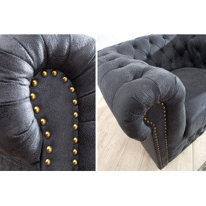CHESTER-II design fotel - vintage szürke