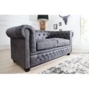 CHESTER II design 2 személyes kanapé - vintage szürke