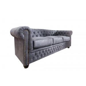 CHESTER II design 3 személyes kanapé - vintage szürke
