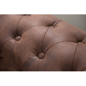 CHESTER II design 2 személyes kanapé - vintage barna