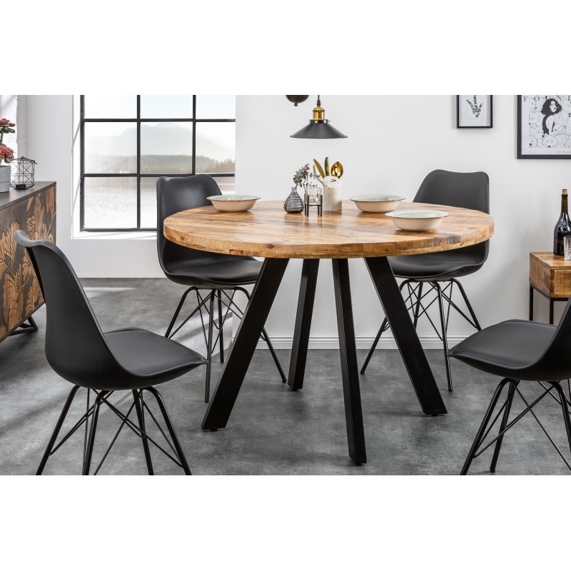 CRAFTER tömör mangófa étkezőasztal - 120/145cm