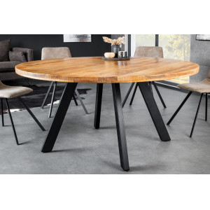 CRAFTER tömör mangófa étkezőasztal - 120/145cm