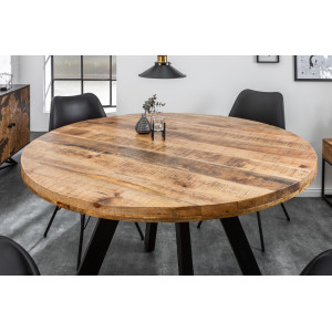 CRAFTER tömör mangófa étkezőasztal - 120/145cm