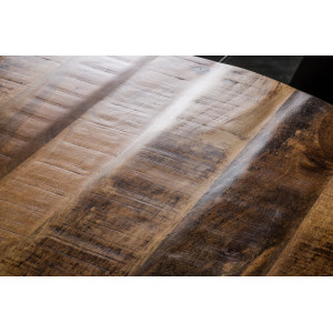 CRAFTER tömör mangófa étkezőasztal - 120/145cm