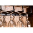 ELIXYR luxus mangófa bárszekrény - barna