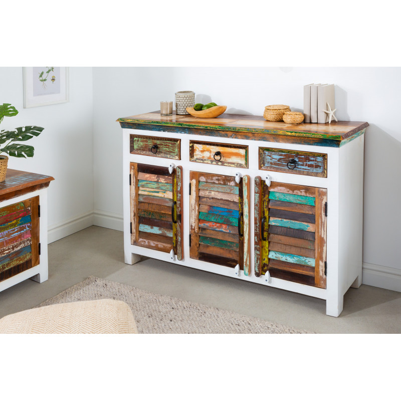 JAKARTA - II tömörfa tálalószekrény -125cm