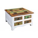 JAKARTA-II BOX tömörfa dohányzóasztal - 70cm