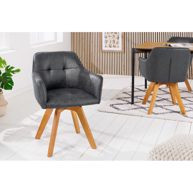 LOFT-II modern forgatható szék - antik szürke