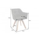 LOFT-II modern forgatható szék - antik szürke