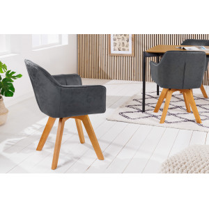 LOFT-II modern forgatható szék - antik szürke